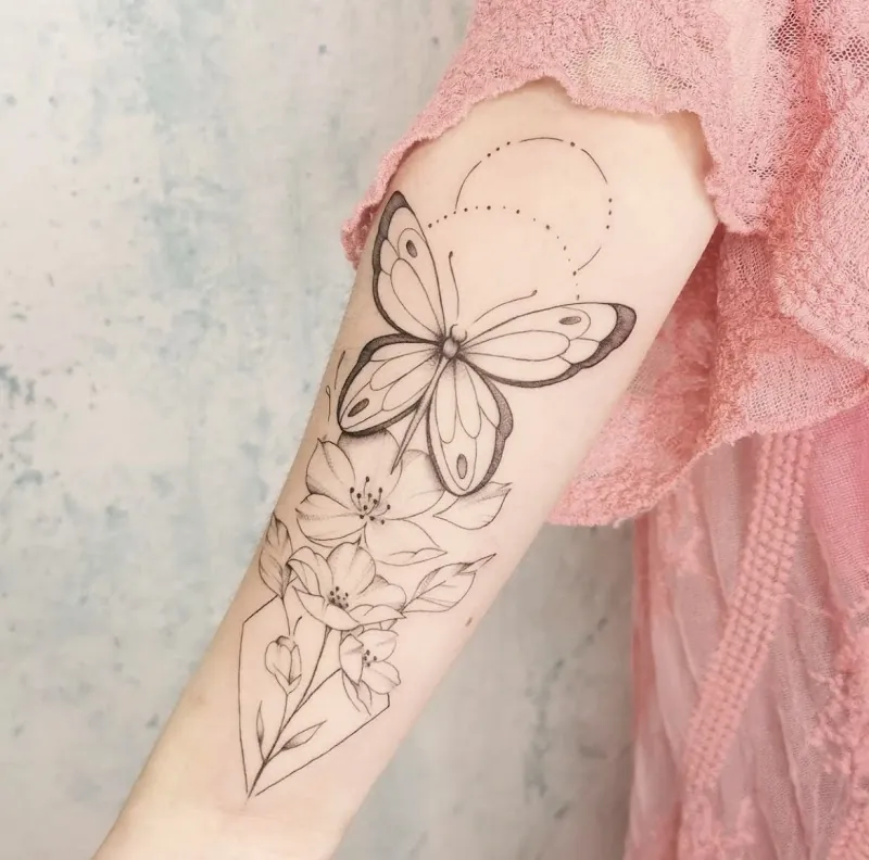 Tatouage file line