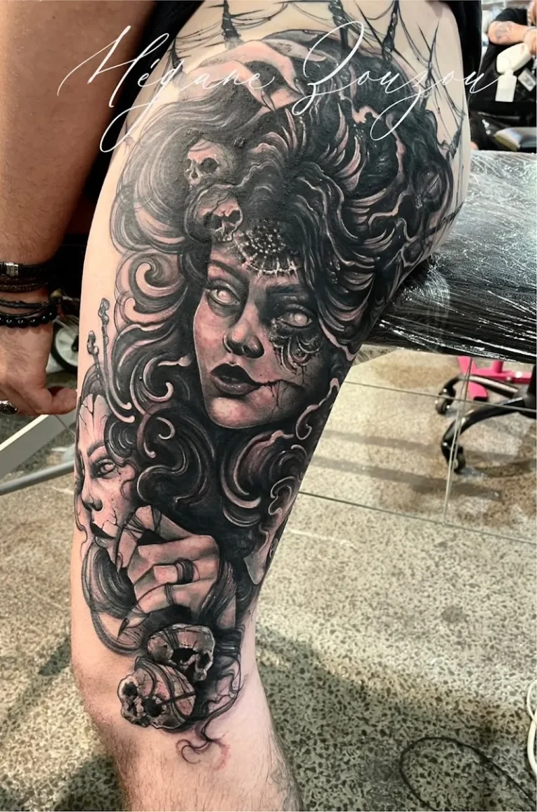 Doll  Skull Tattoo 6 768x1161
