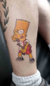 Tatouage cartoon – personnage de dessin animé