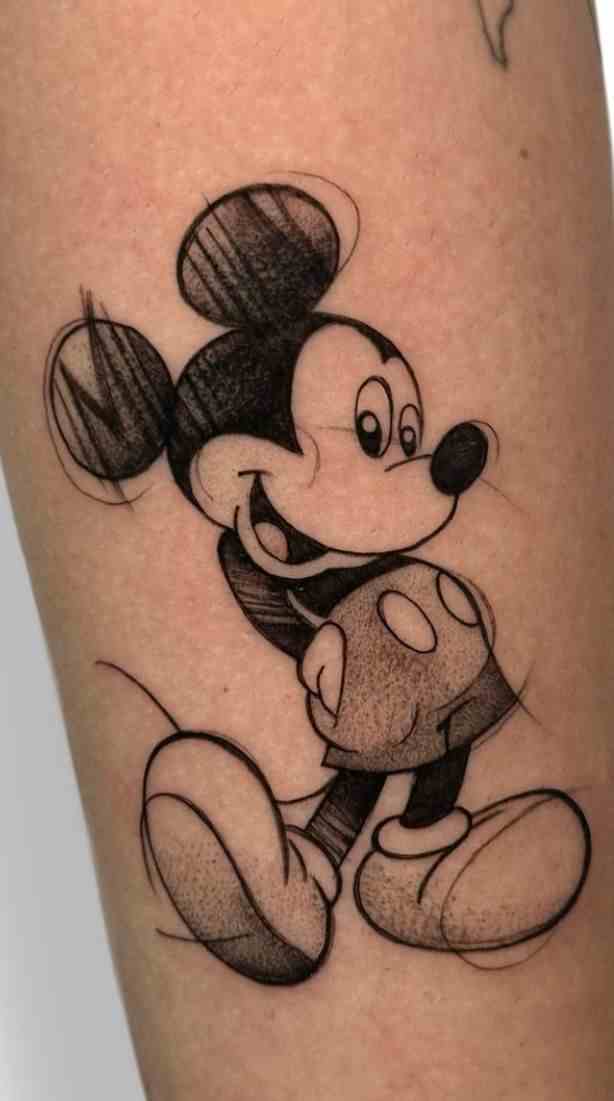 Tatouage Mickey old school