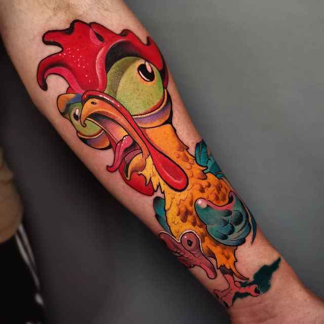Tatouage New School pop art tattoo