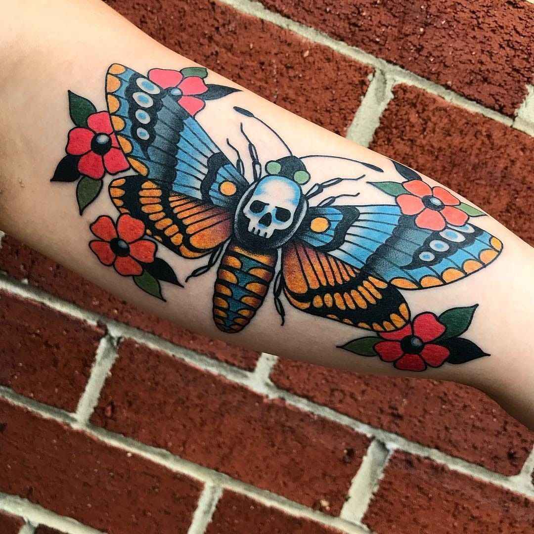 Tatouage Old School papillon_8_11zon
