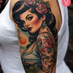 Tatouage Old School pin-up_9_11zon
