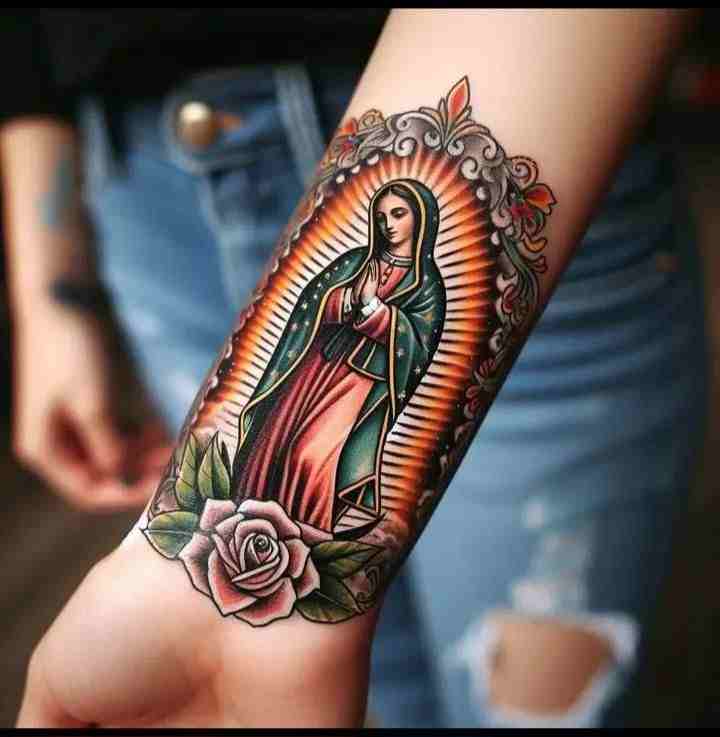 Tatouage Vierge de Guadalupe