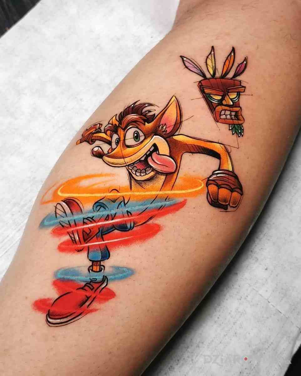 Tatouage cartoon – personnage de dessin animé