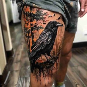 Tatouage corbeau gothique_5_11zon