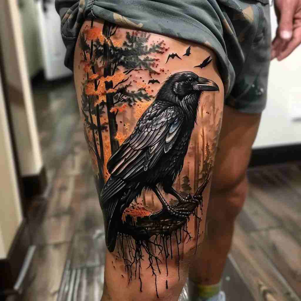 Tatouage corbeau gothique_5_11zon