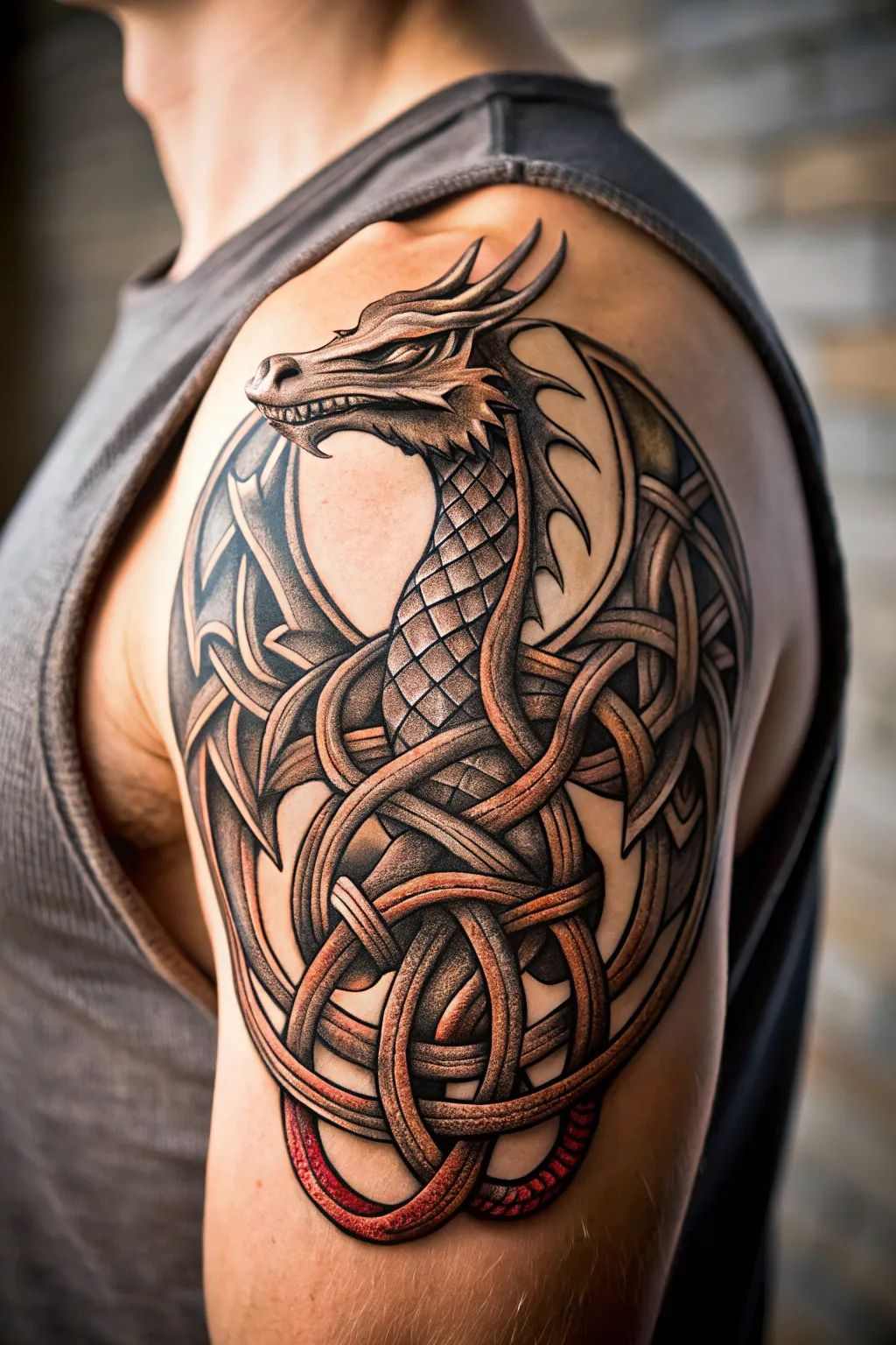 Tatouage dragon celtique_7