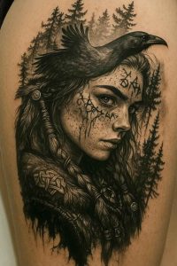 Tatouage elfe guerrière_5