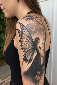 Tatouage fée colorée femme_6