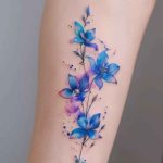Tatouage fleur de lotus aquarelle 2
