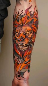 Tatouage néo-traditionneltigre_10