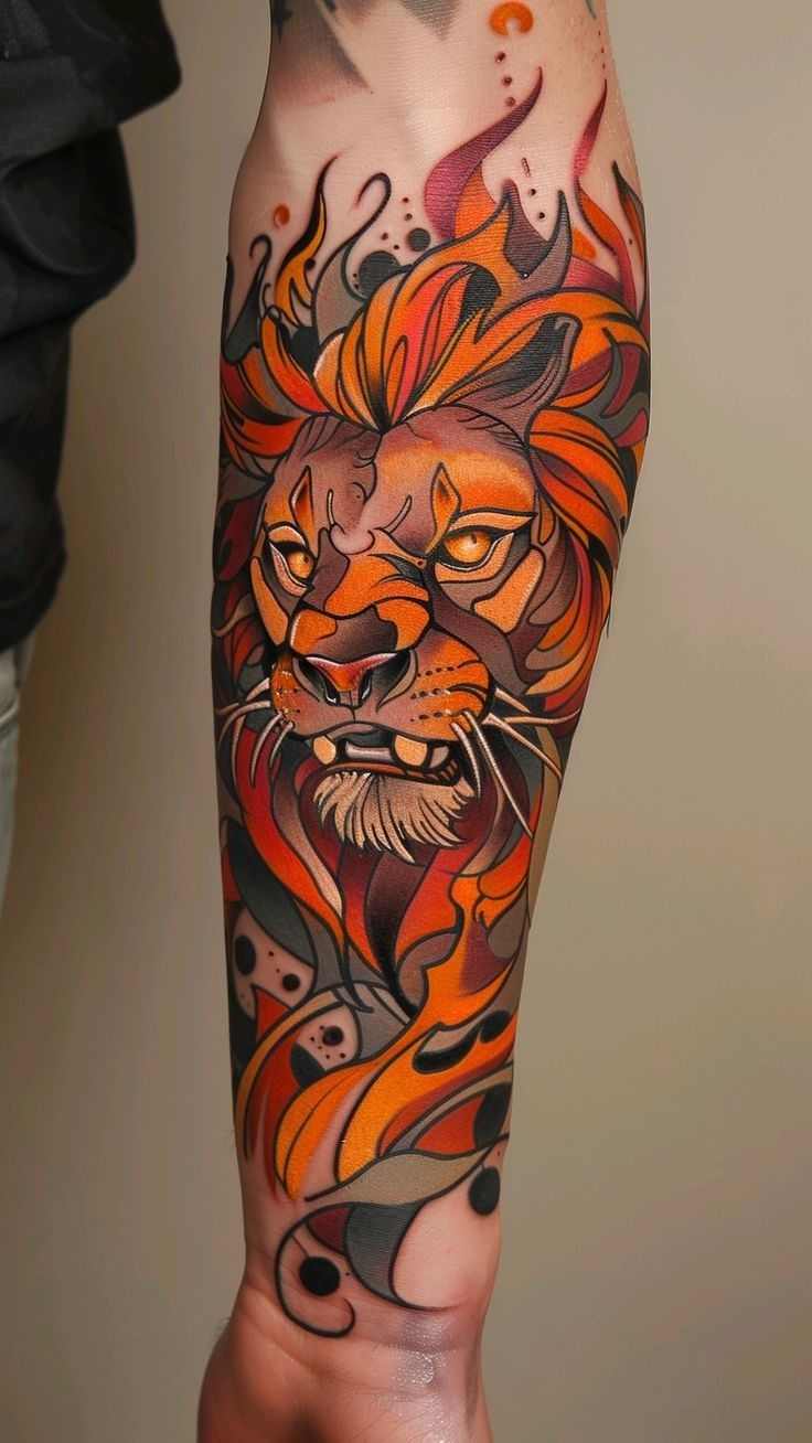 Tatouage néo-traditionneltigre_10