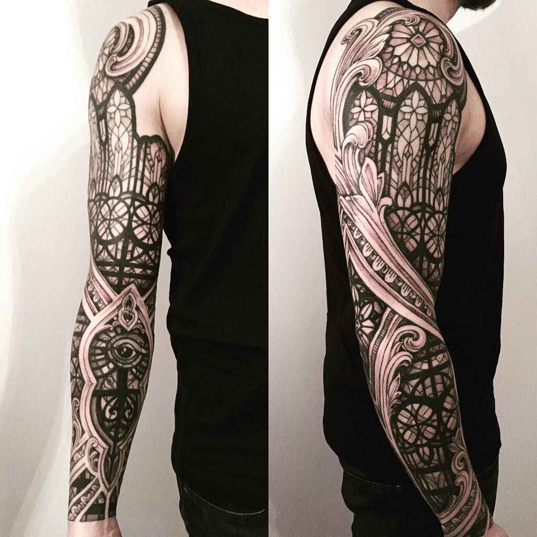tatouage architecture gothique_1_11zon