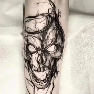 tatouage gothique tete de mort_7_11zon
