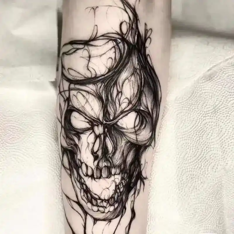 tatouage gothique tete de mort_7_11zon