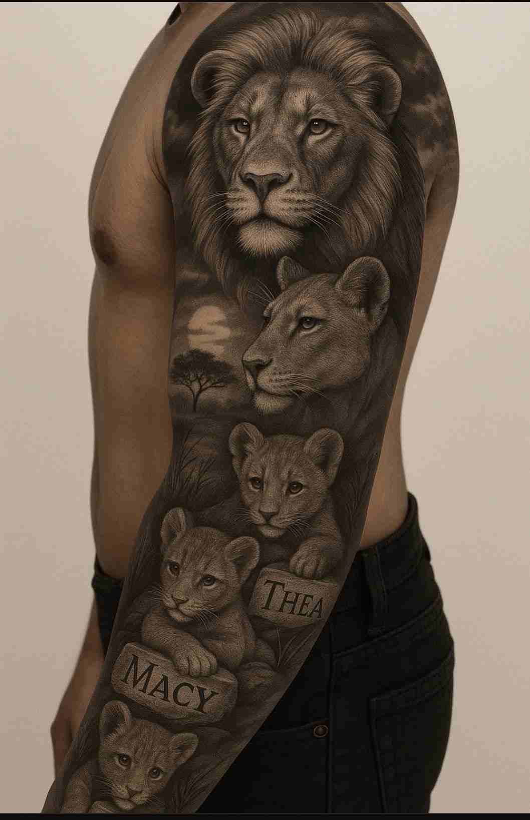tattoo lion sauvage_8_11zon