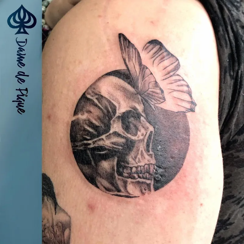 Galerie de tatouages 77 Dame De Pique