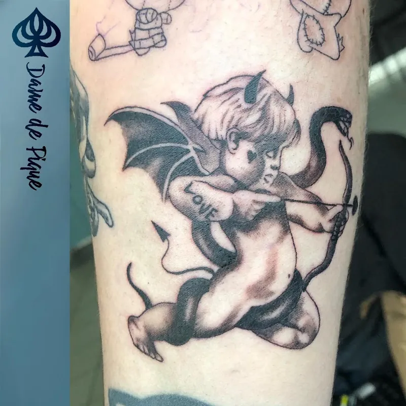 Galerie de tatouages 76 Dame De Pique