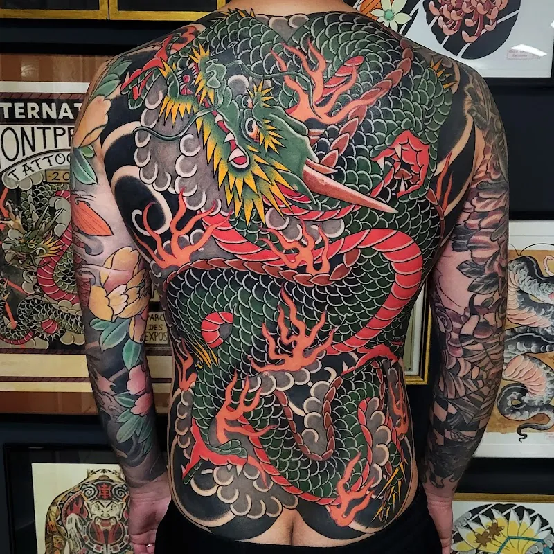 Galerie de tatouages 50 Half Wolf Tattoo