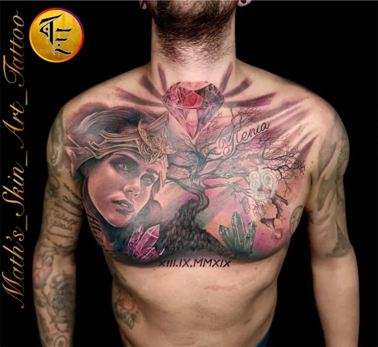 Maths Skin Art Tattoo Barber Shop 8 768x705