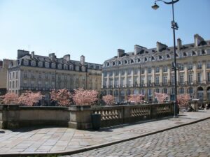 Centre historique de Rennes, ville connue pour ses artistes tatoueurs et ses studios de tatouage